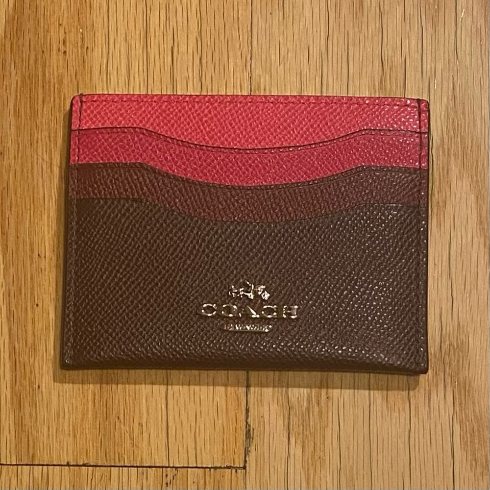 Pink Ombré Card Holder - Coach
